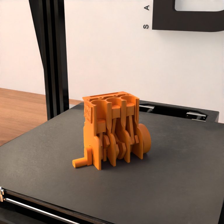 مدل کوچک سیلندر و پیستون