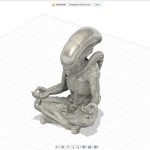 مجسمه Alien مدل meditation